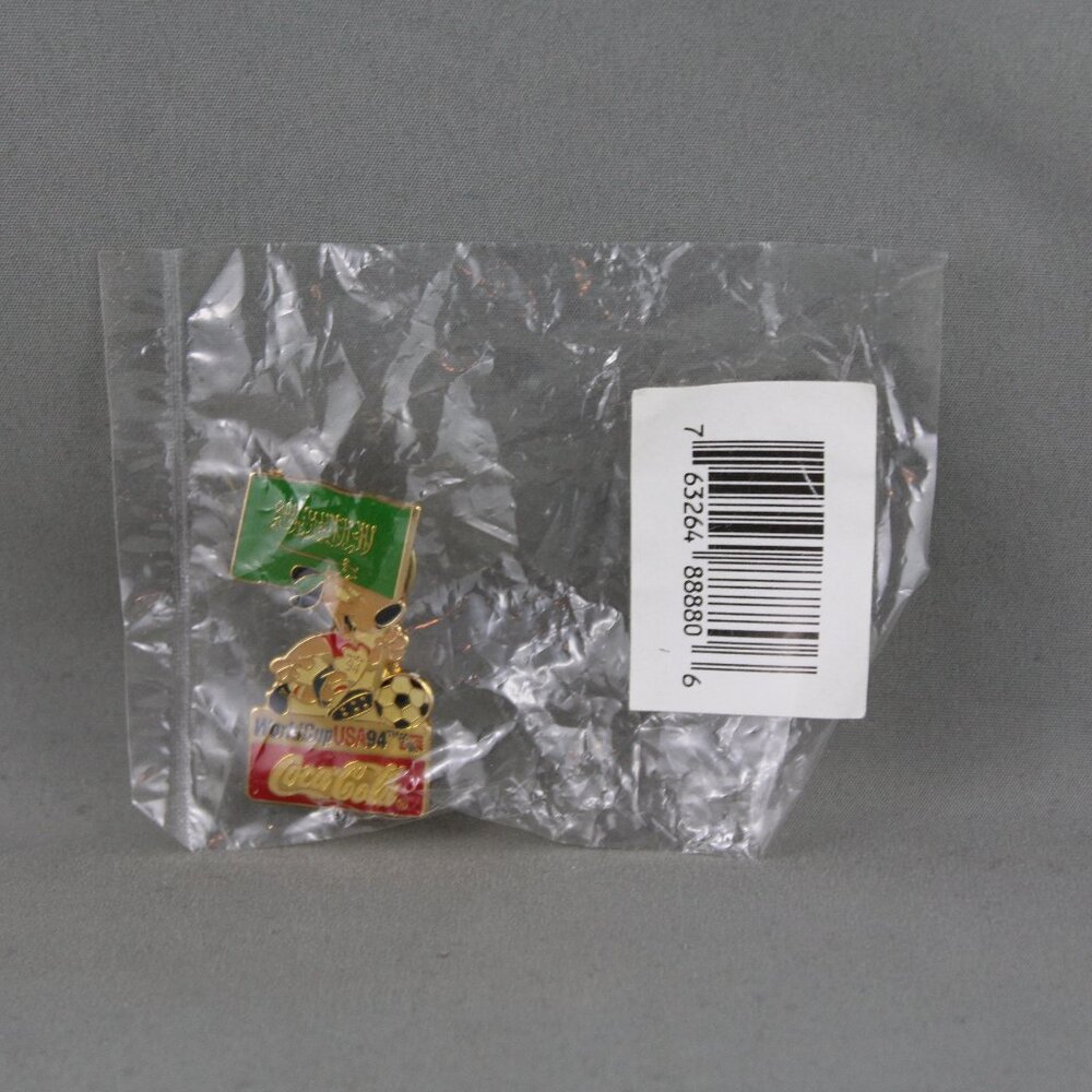Saudi Arabia Soccer Pin - 1994 World Cup Coke Promo Pin - New in Package
